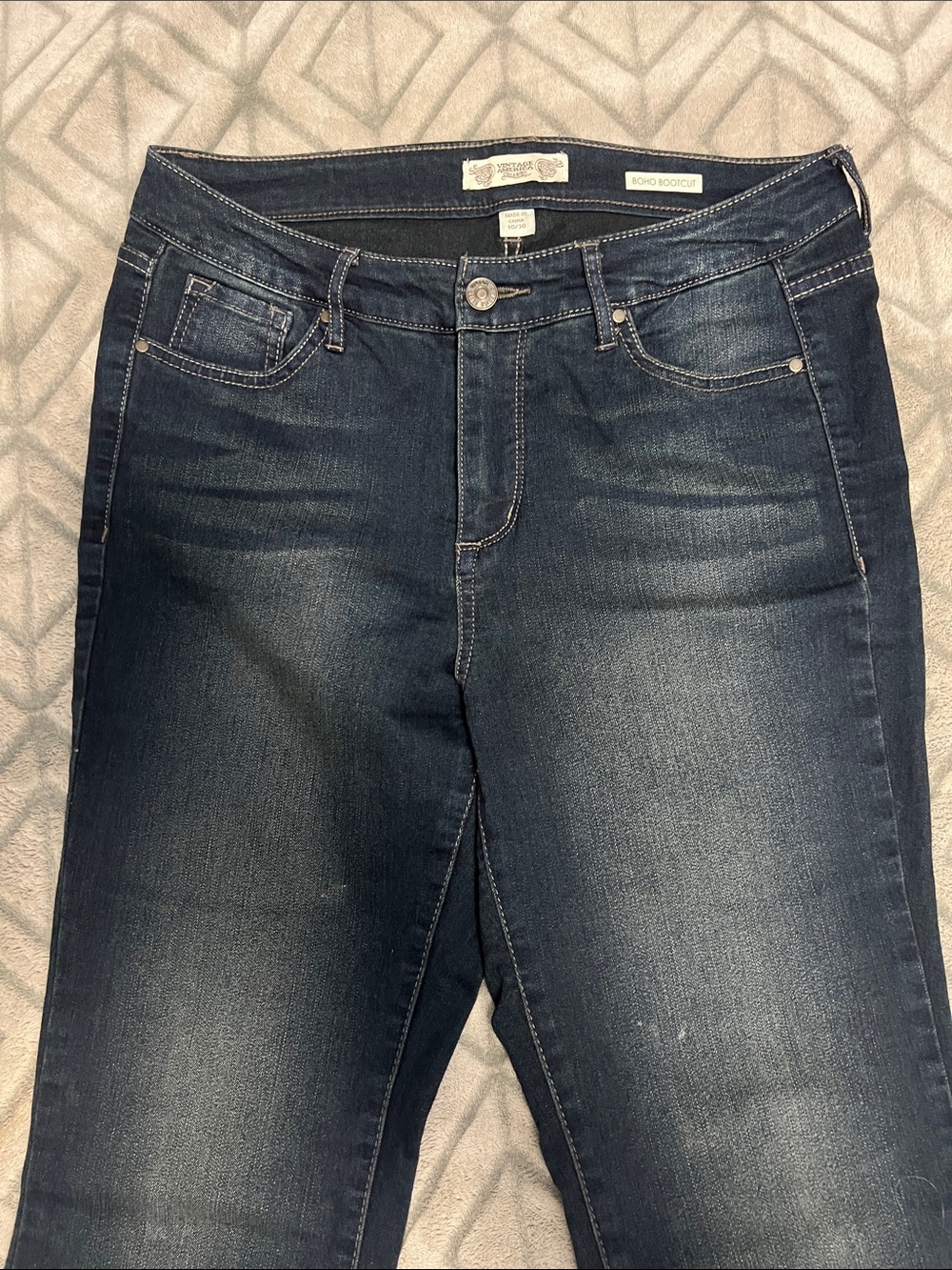 Vintage America Dark Blue Bootcut Jeans